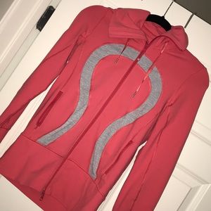 Pink zip up